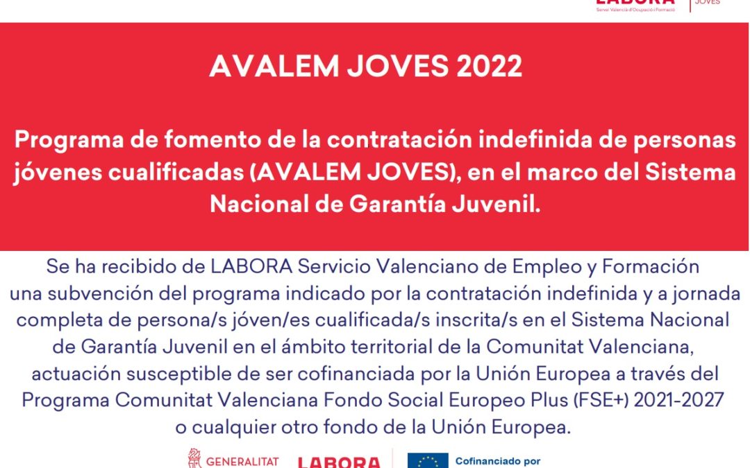 Programa de fomento de la contratación indefinida de personas jóvenes cualificadas